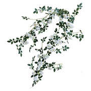 6 Ft Artificial Begonia Flower Garland UV Resistant Outdoor Garden Decor