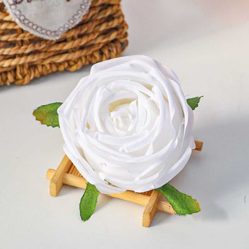 Cabbage Rose Silk Flower Heads 50 Pcs Artificial Flowers for DIY Wedding Bouquets Centerpieces Home Decor