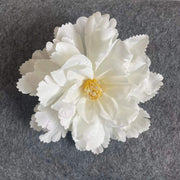 50 Pcs Artificial Hibiscus Flower Heads for Crafts Bulk Faux Silk Floral Supplies