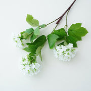 27 Inch Snowball Hydrangea Stems 10 Pcs Artificial Silk Blossom Spray Flowers