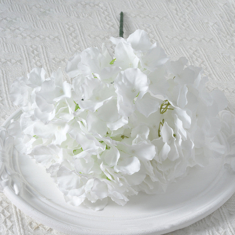 17.7 Inch Faux Silk Hydrangea Bush Bouquet Bulk Wholesale Artificial Flowers