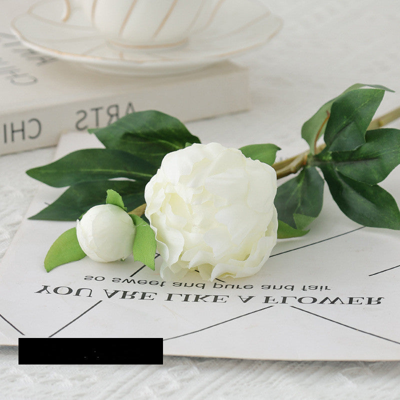 18.5 Inch Artificial Silk Peony Bud Stems, 10 Pcs Lifelike Flowers for Wedding Decor, Home Arrangements, DIY Bouquets