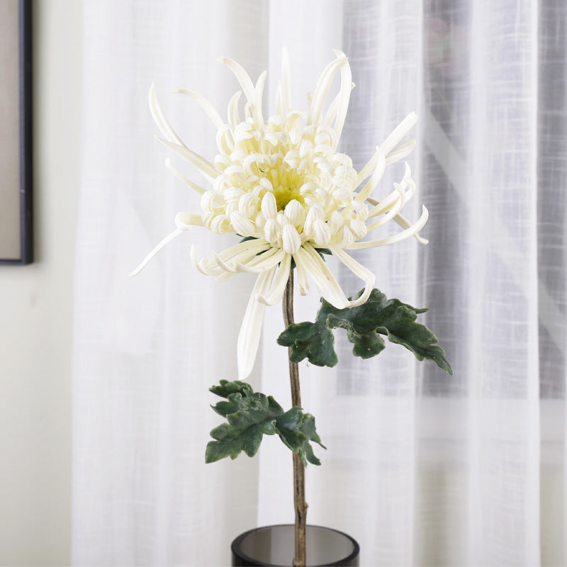 28.3 Inch Real Touch Spider Mum Artificial Flower for Wedding and Home Decor