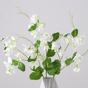 Sweet Pea Blossom Stems Spray 10 Pcs Real Touch Artificial Flowers with Leaves Bulk Wholesale