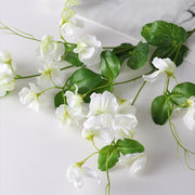 Sweet Pea Blossom Stems Spray 10 Pcs Real Touch Artificial Flowers with Leaves Bulk Wholesale