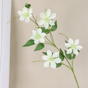 31 Inch Clematis Spray Stems 10 Pcs Artificial Silk Flowers Bulk Pack