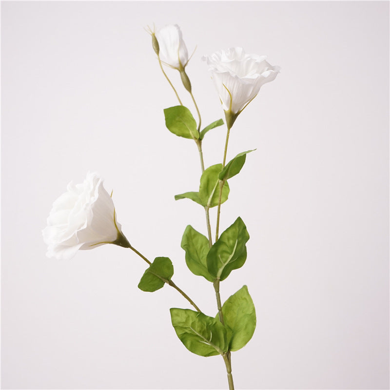 19.6 Inch Real Touch Lisianthus Artificial Silk Flowers for Wedding Home Decor