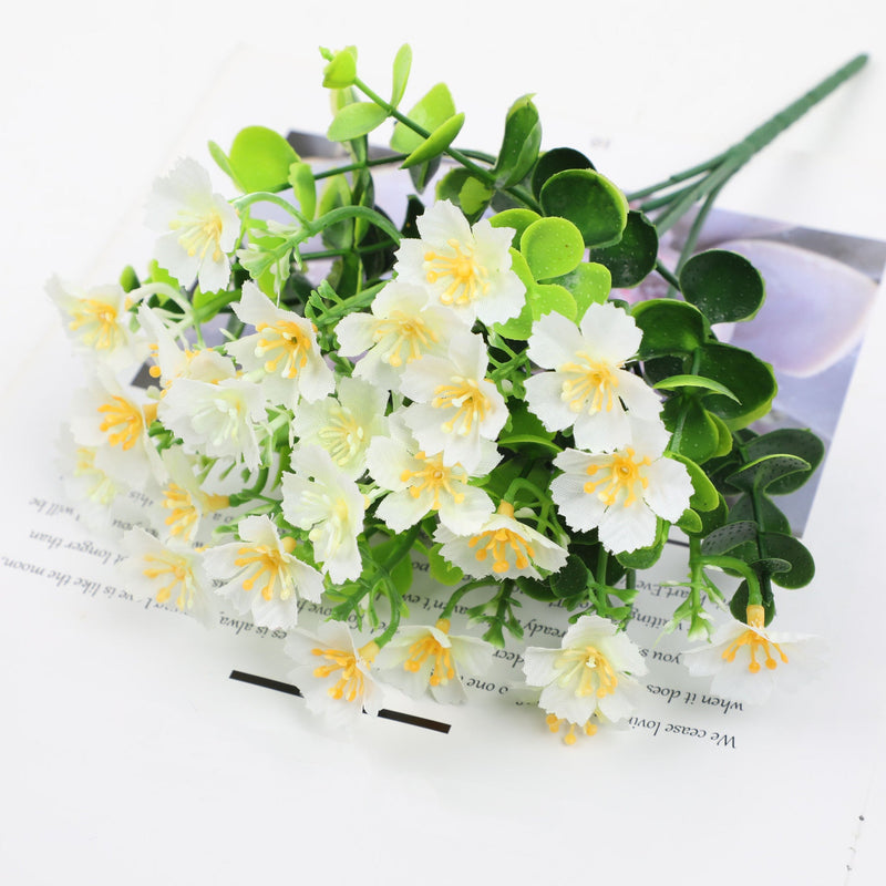 10 Inch Artificial Oxalis Flowers 10 Pcs UV Resistant Outdoor Detachable Plants