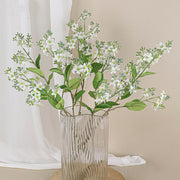 27.5 Inch Tweedia Spray Branch Artificial Silk Flowers 6 Stems Long Stems Bulk
