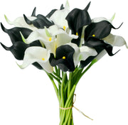 20 Pcs Artificial Calla Lily Bouquets Real Touch Silk Flowers for Centerpieces