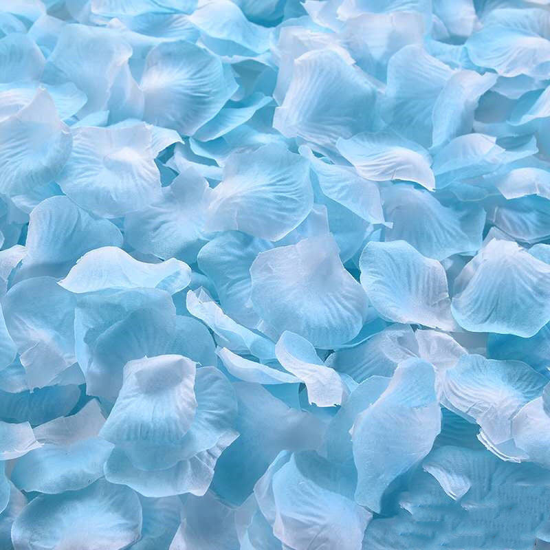 Faux Rose Petals for Wedding Engagement Decorations, Artificial Silk Flower Petals, 200 Pcs