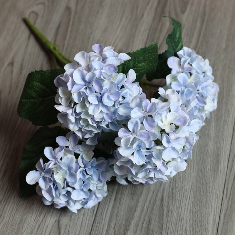 17 Inch Artificial Hydrangea Bush UV Resistant Outdoor Indoor Flowers Bulk Quantity