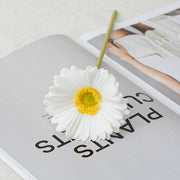11.8 Inch Artificial Gerbera Daisy Stems, 6 Pcs Real Touch PU Flowers with Bendable Stems for Wedding Bouquets and Home Decor