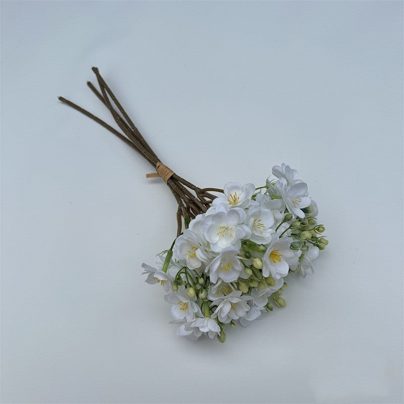 4 Pcs 15 Inch Artificial Jasmine Flower Stems for Wedding DIY Crafts Bulk