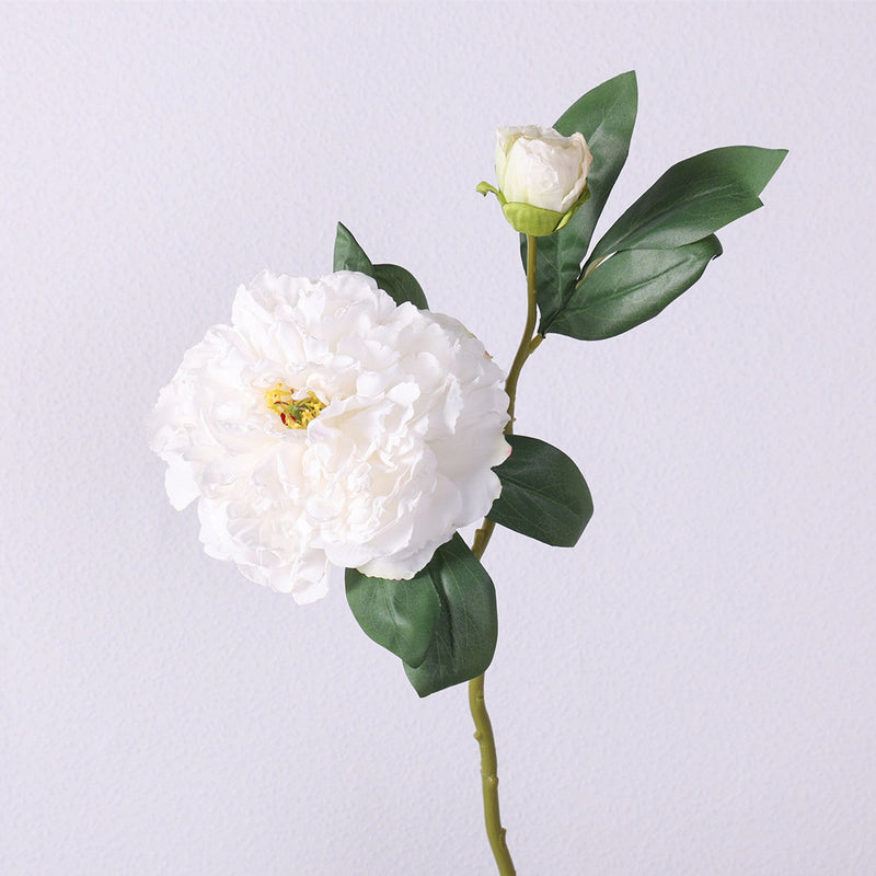 19 Inch Large Peony Spray Stem, 1 Pc, Real Touch Artificial Flower for Arrangement
