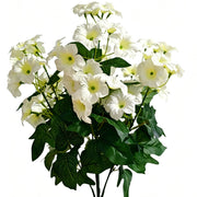 19 Inch UV-Resistant Artificial Silk Petunias, Realistic Outdoor Decor, Bulk Quantity