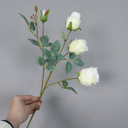 26.4 Inch Artificial Autumn Rose Stems Spray, 10 Pcs Realistic Fall Flowers for Thanksgiving Tabletop Wreath DIY Decor