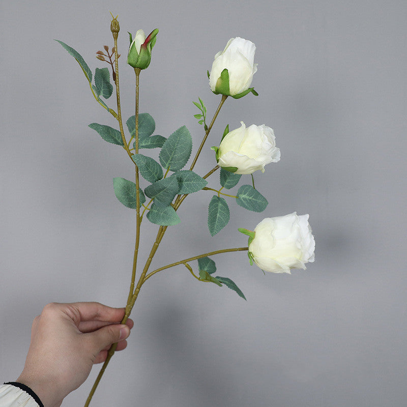 26.4 Inch Artificial Autumn Rose Stems Spray, 10 Pcs Realistic Fall Flowers for Thanksgiving Tabletop Wreath DIY Decor