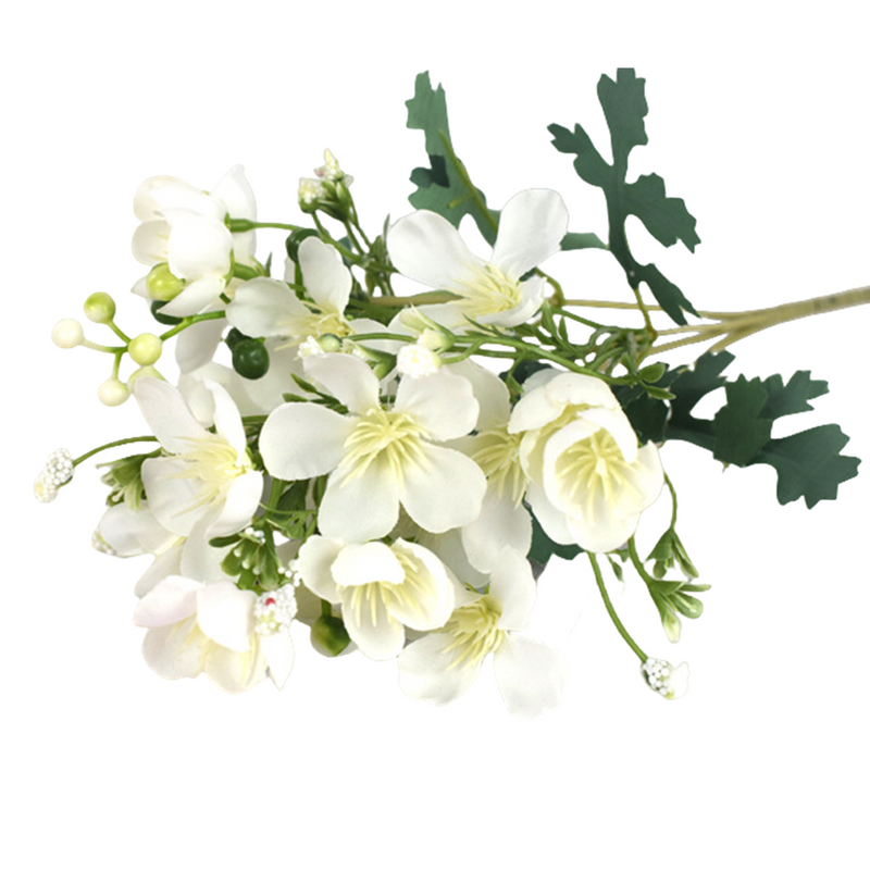 13 Inch Artificial Cherry Blossom Bush, Small Cherry Flowers, Bulk Quantity
