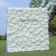 5D Fabric Floral Wall Panels Bulk Set, Customizable Luxury Artificial Flowers for Event Decor