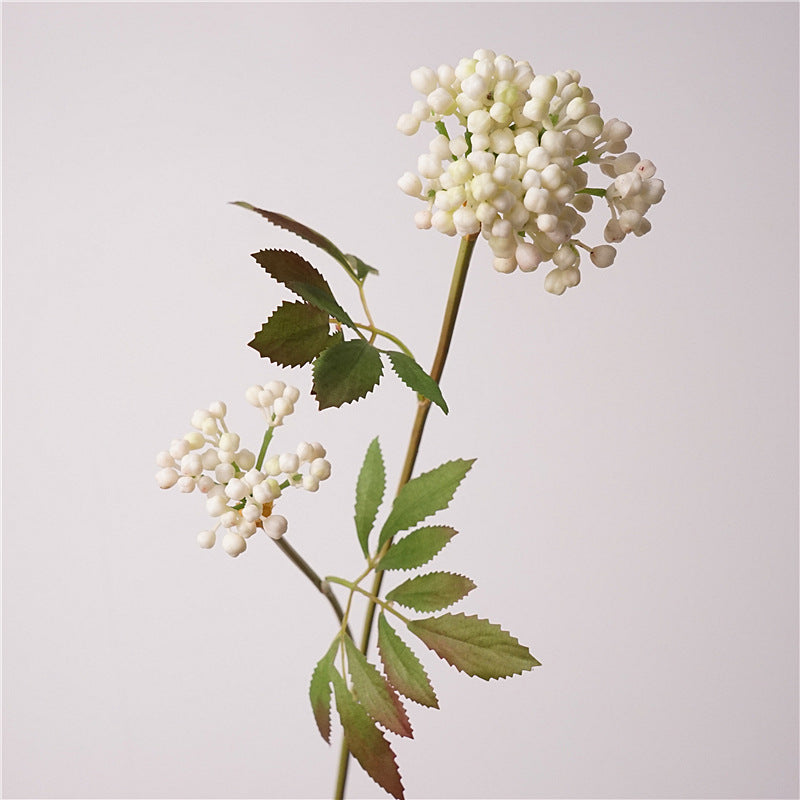 21 Inch Artificial Berry Stems, 10 Pcs, Autumn Winter Decor, Silk Material