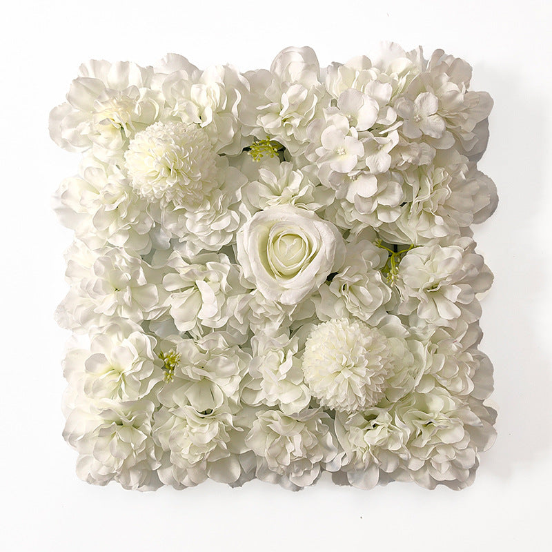 15 x 15 Inch 3D Silk Rose Flower Wall Panels Bulk Floral Decorative Panels