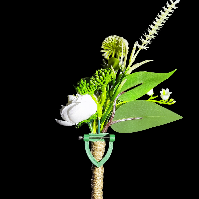 White Mini Rose Boutonnieres 12 Pcs Artificial Flowers for Men Wedding Ceremony Anniversary
