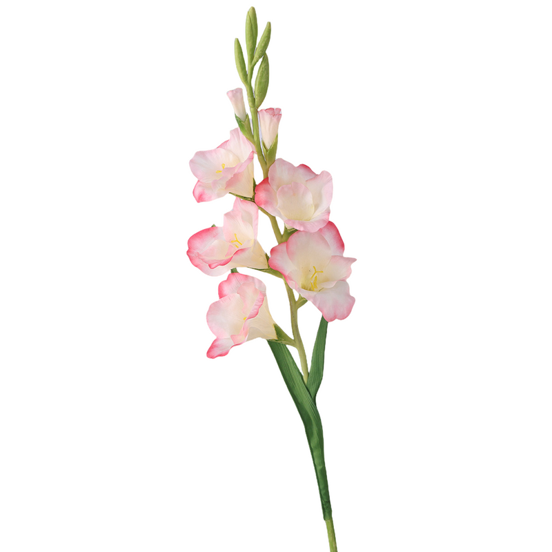 35 Inch Extra Tall Gladiolus Stem Silk Flowers Bulk Faux Spring Floral Arrangement