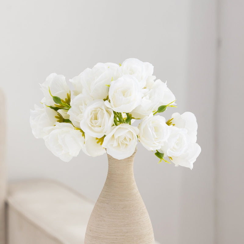 13 Inch Silk Artificial Rose Bouquet, 10 Stems, Bulk Wholesale Flowers