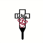 Cemetery Memorial Cross Stake Iron Graveyard Marker Bulk Quantity Durable Artificial Material