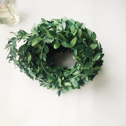 24 Ft Willow Leaf Greenery Garland Roll, Artificial Green Leaves for Wreath DIY Christmas Decoration