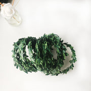 24 Ft Willow Leaf Greenery Garland Roll, Artificial Green Leaves for Wreath DIY Christmas Decoration