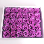 30 Pcs Artificial Glitter Roses Bouquet, 12 Inch DIY Silk Flowers for Weddings Anniversary
