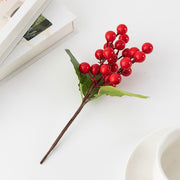 3 Styles Holly Berry Stems Picks Artificial Christmas Decoration Bulk Set