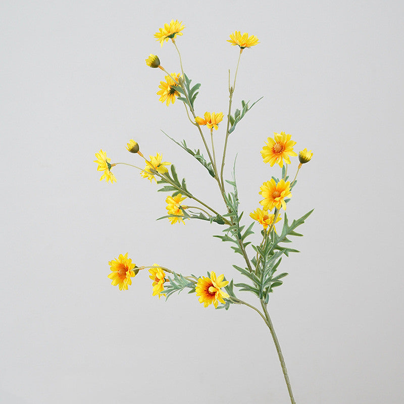 28.7 Inch Artificial Daisy Flower Branch 1 Pc Faux Silk Spring Floral Arrangement
