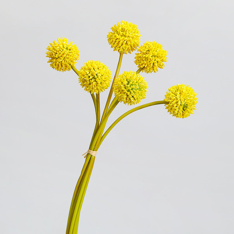 11 Inch Artificial Golden Ball Stems Bouquet, 10 Pcs Bulk Bundle for Autumn Decoration