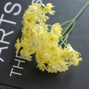 5 Pcs Artificial Daisy Stems Bouquet, Tiny White Silk Daisy Flowers for Home Garden Vase Decor