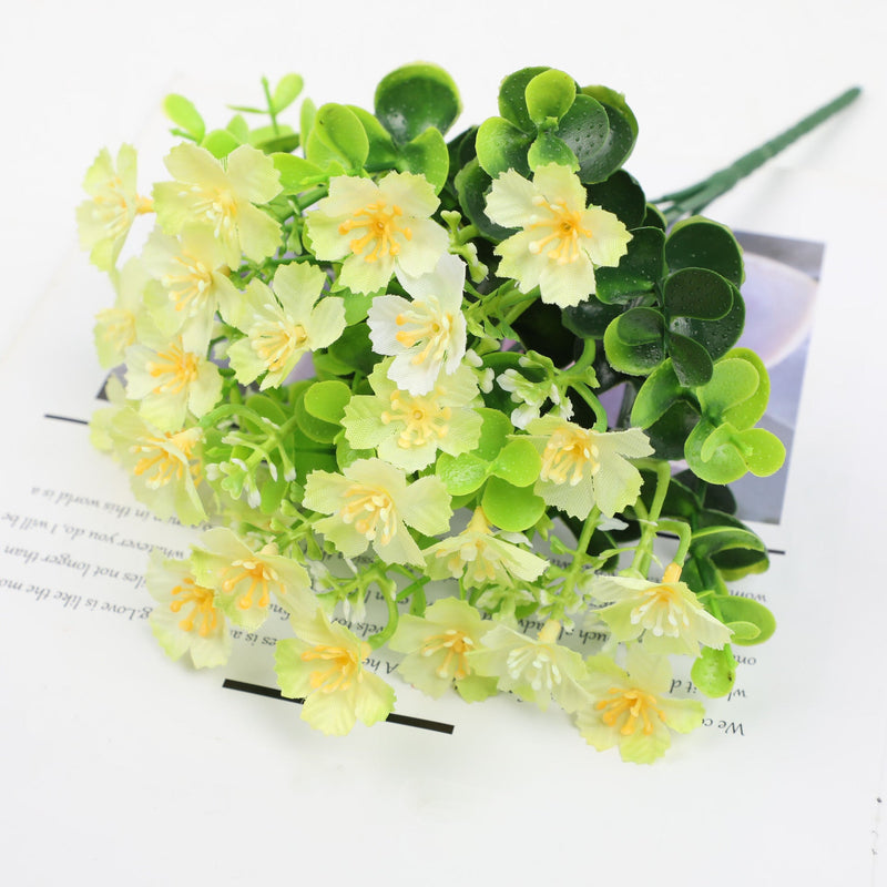 10 Inch Artificial Oxalis Flowers 10 Pcs UV Resistant Outdoor Detachable Plants
