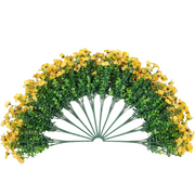 20 Bundles Artificial Flowers for Outdoor Home Decor, Spring Fall Seasonal, Silk Fake Plants