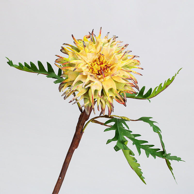 14.5 Inch Artificial Cirsii Herba Stems 10 Pcs Bulk Wedding Home Decor