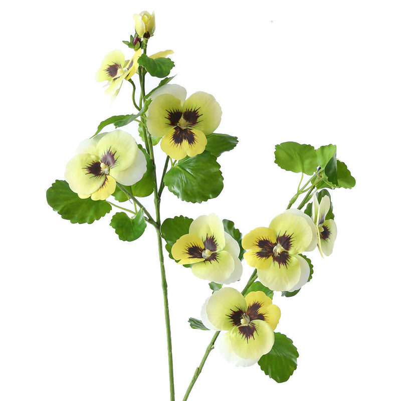 34 Inch Artificial Pansy Flowers Real Touch Stems Bulk Wholesale 34