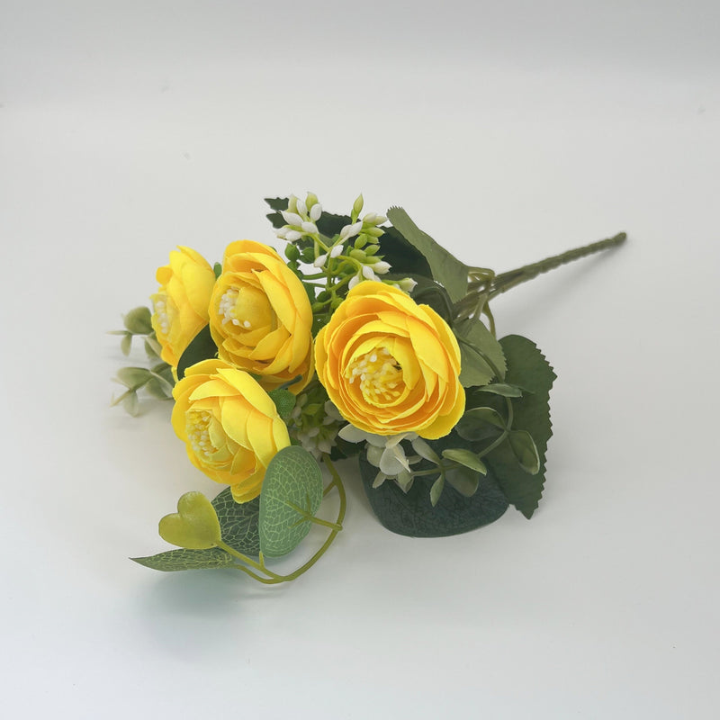 10" Artificial Small Peony Buds Bush Bouquets, 10 Colors, 10 Pcs for Crafts Wholesale