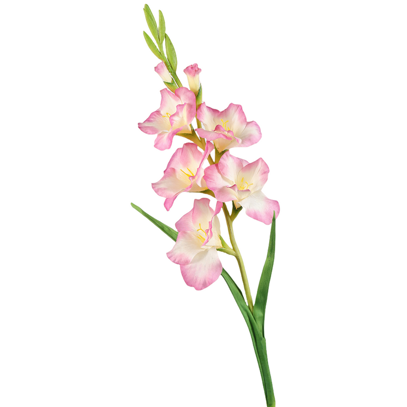 35 Inch Extra Tall Gladiolus Stem Silk Flowers Bulk Faux Spring Floral Arrangement