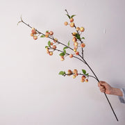 40 Inch Artificial Crabapple Berry Branch – Bulk Wholesale, Realistic Silk Fruit Stem