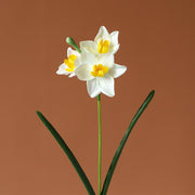 15 Pcs Artificial Silk Daffodil Stems 12 Inch March Birth Flower Narcissus Bouquet