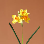 15 Pcs Artificial Silk Daffodil Stems 12 Inch March Birth Flower Narcissus Bouquet