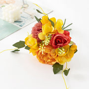 12 Inch Small Artificial Peony Stems Bundle, 12 Pcs Silk Flowers for Wedding Crafts Table Arrangements