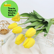 Real Touch Tulip Bud Stem, 12 Inch, Artificial Silk Flower