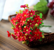 Bulk Daisy Bush Shrubs Silk Flowers for DIY Hanging Plants Outdoors and Indoors Decoration Wholesale