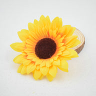 Bulk 3.5" Sunflower Flower Head Artificial Silk Flowers Wholesale